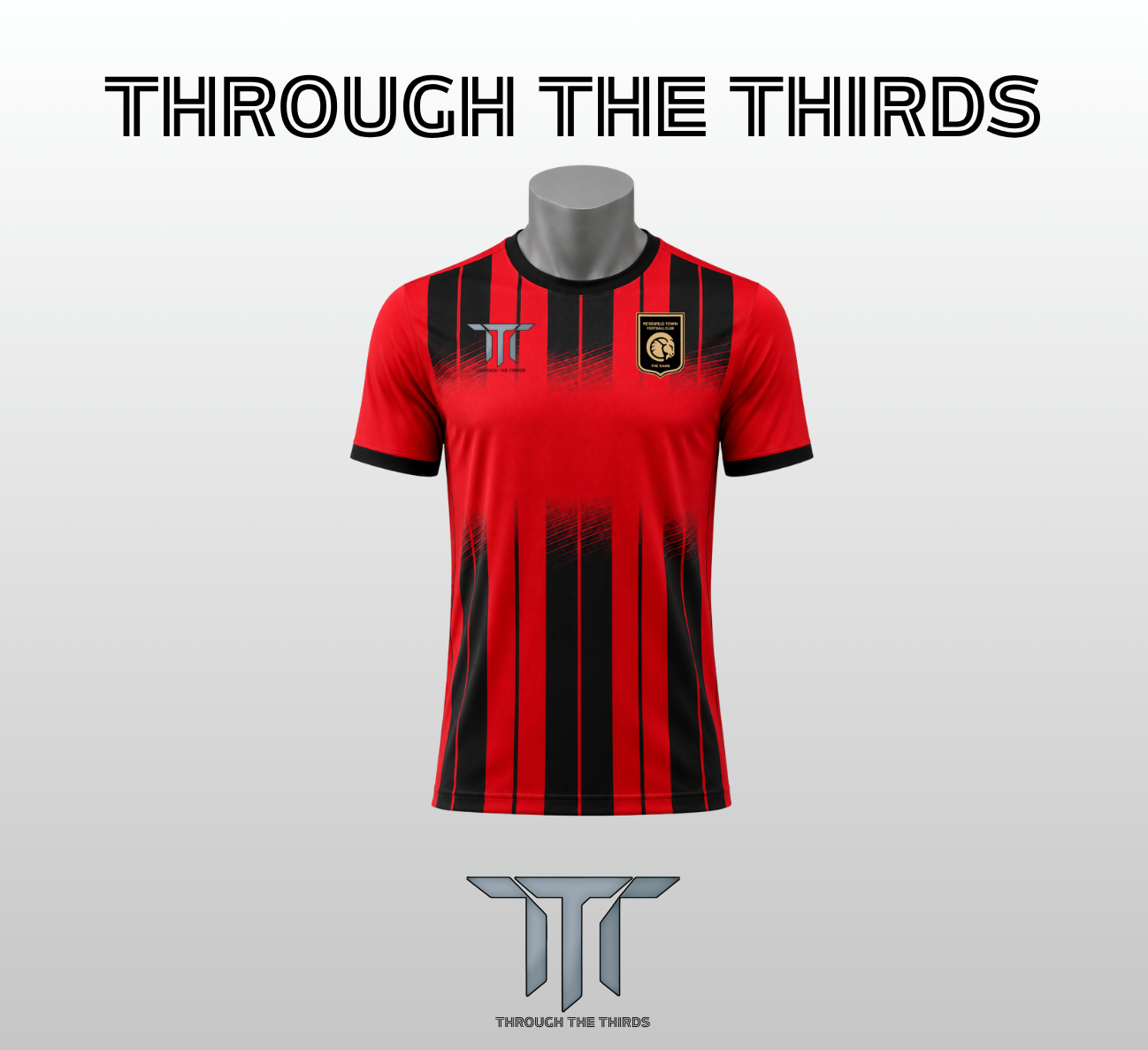 Petersfield Town Football Club Players Away Kit - SHIRT WITH PRINTED NUMBER AND SPONSOR
