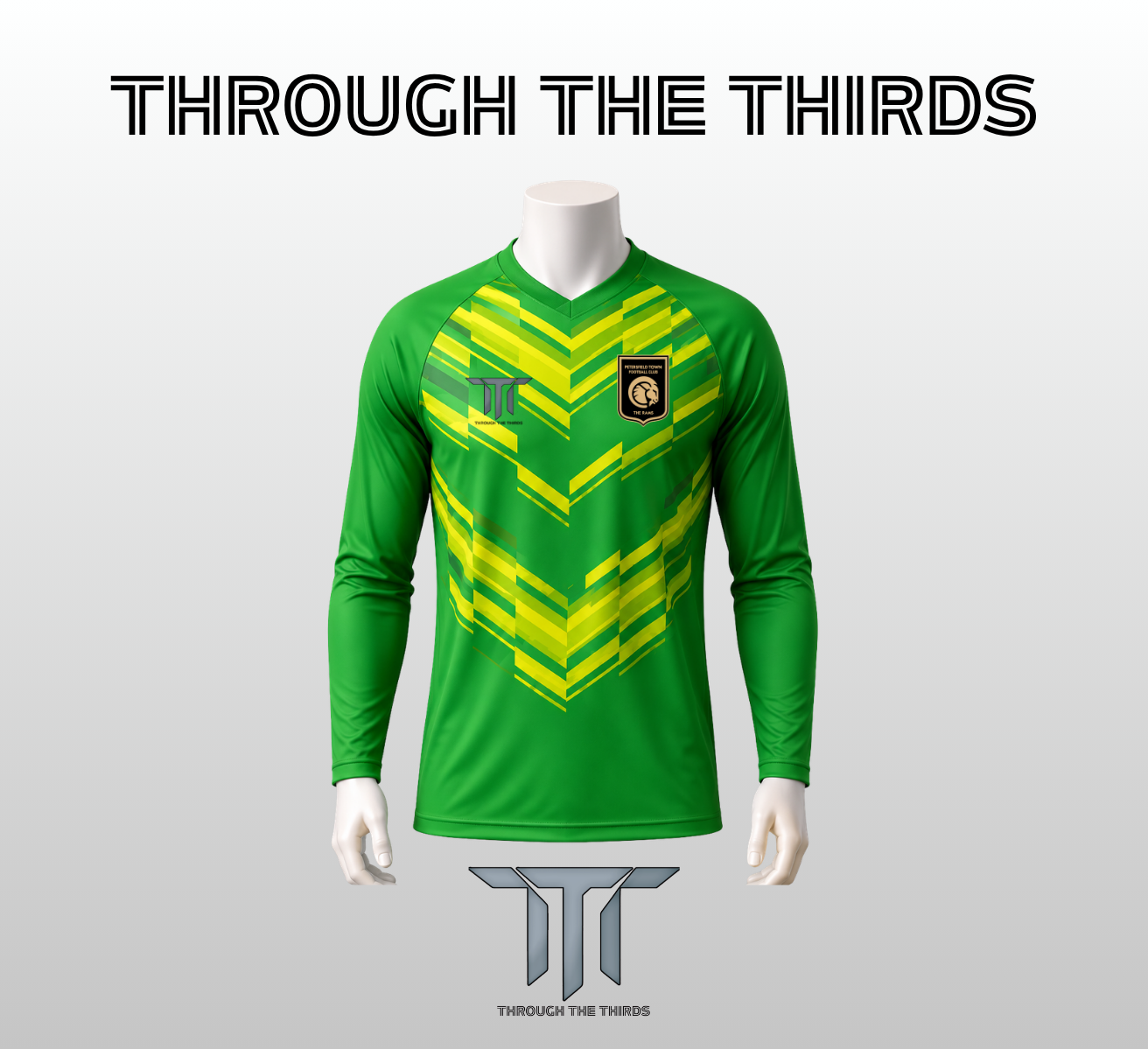 Petersfield Town Football Club Players GK - SHIRT WITH PRINTED NUMBER AND SPONSOR